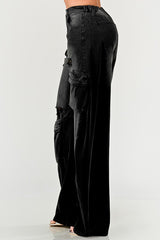 Athina Black washed out cargo pants