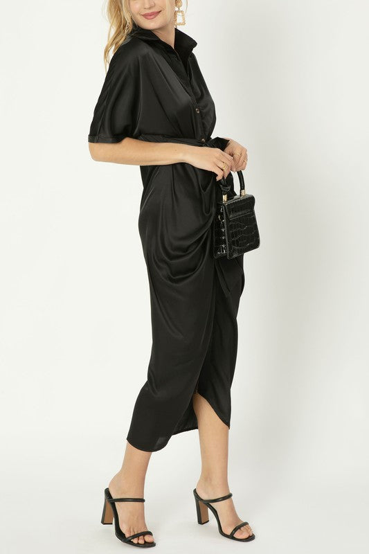 Wrap dress Satin