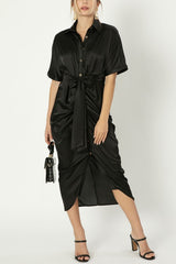 Wrap dress Satin