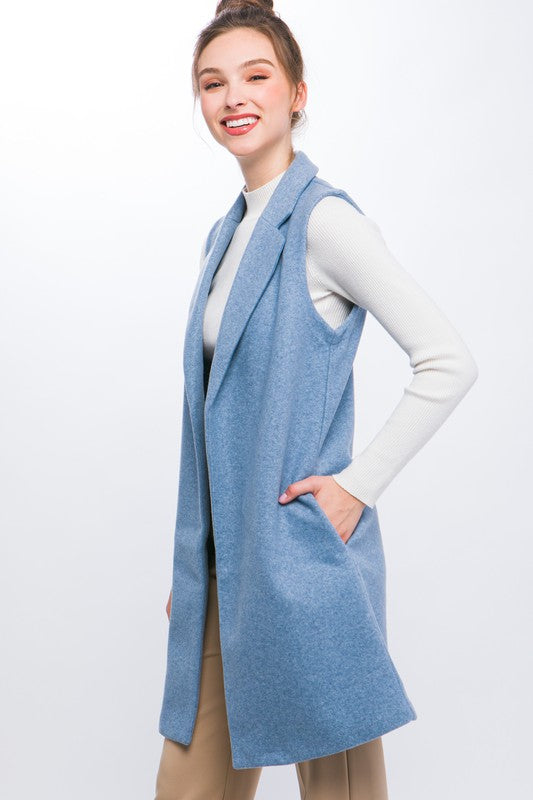 JQ Fleece Long Line Vest Outerware