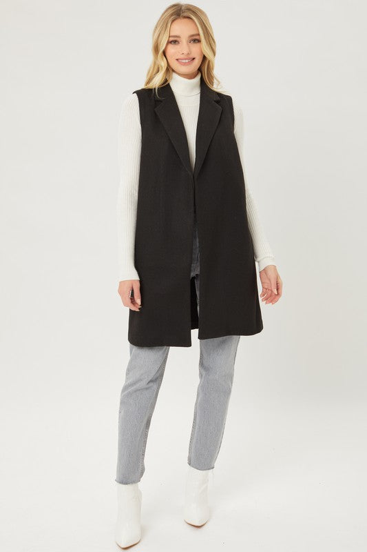 JQ Fleece Long Line Vest Outerware