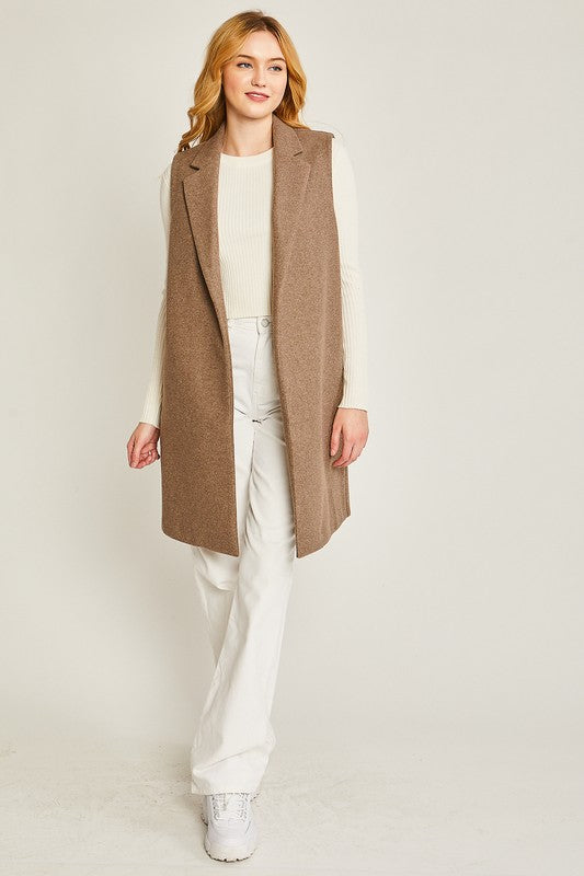 JQ Fleece Long Line Vest Outerware