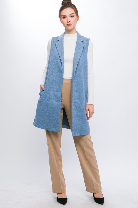 JQ Fleece Long Line Vest Outerware