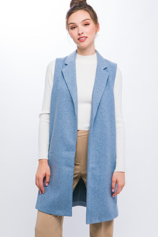 JQ Fleece Long Line Vest Outerware