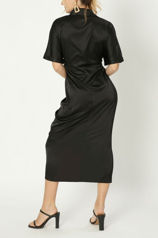 Wrap dress Satin