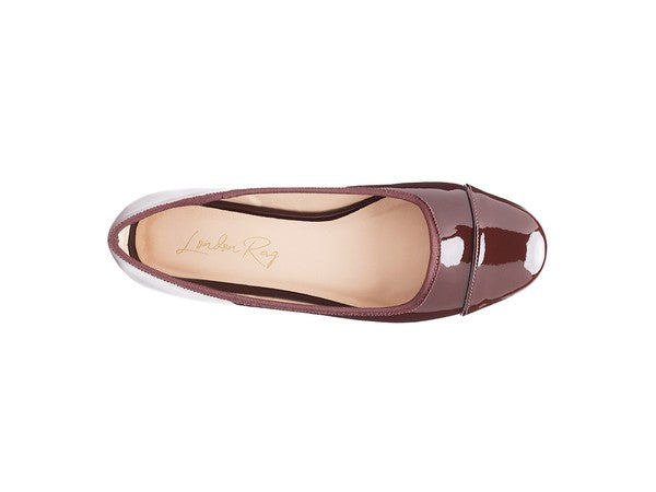 CAMELLA ROUND TOE BALLERINA FLAT SHOES