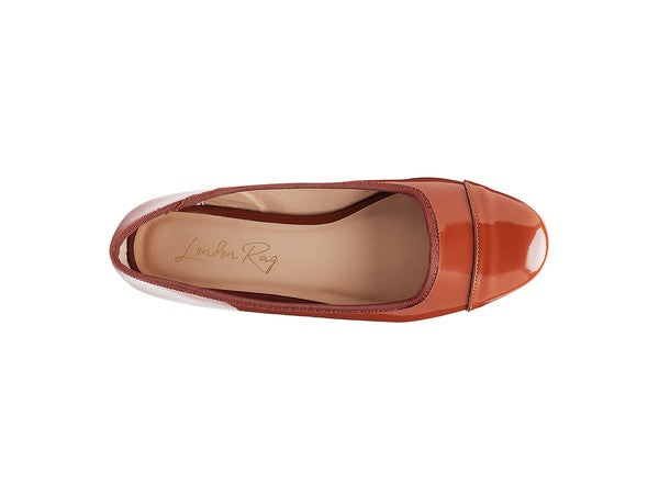 CAMELLA ROUND TOE BALLERINA FLAT SHOES