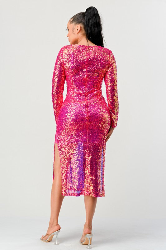 SEQUIN GLAMOUR MAXII DRESS