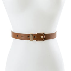 PU LEATHER SQUARE BUCKLE FASHION BELT