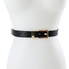 PU LEATHER SQUARE BUCKLE FASHION BELT