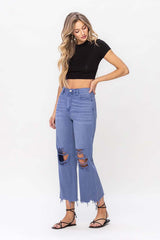 90"s Vintage Crop Flare Jeans