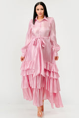 Aurora Tiered Elegance Full Maxi Dress