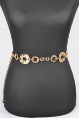 Plus Size Organic Textured Mix Link Chain Belt