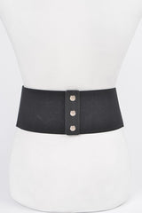 Faux Leather Lacing Corset Belt