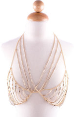 GOLD BRALET BODY JEWELRY