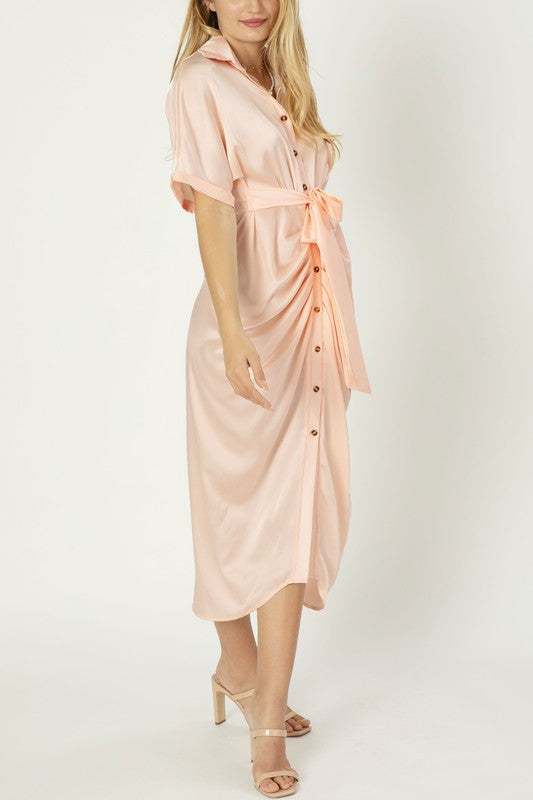 Wrap dress Satin