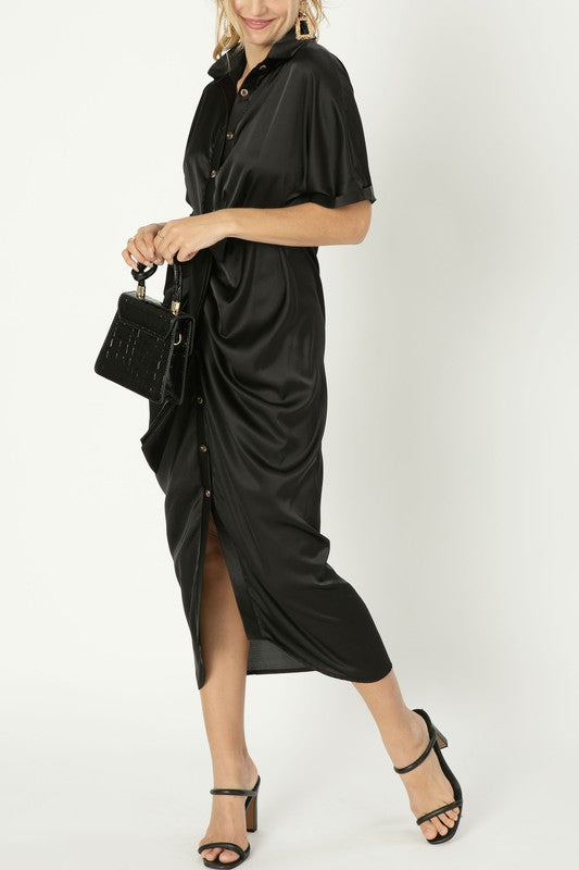 Wrap dress Satin