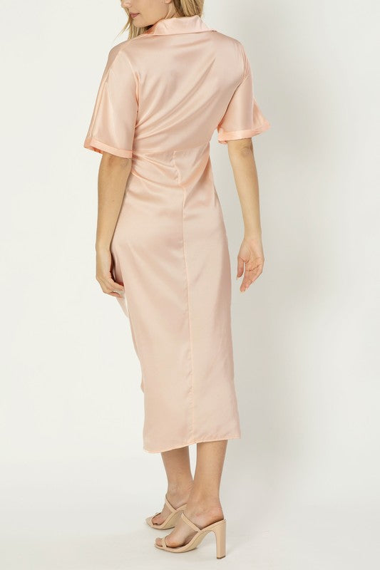 Wrap dress Satin